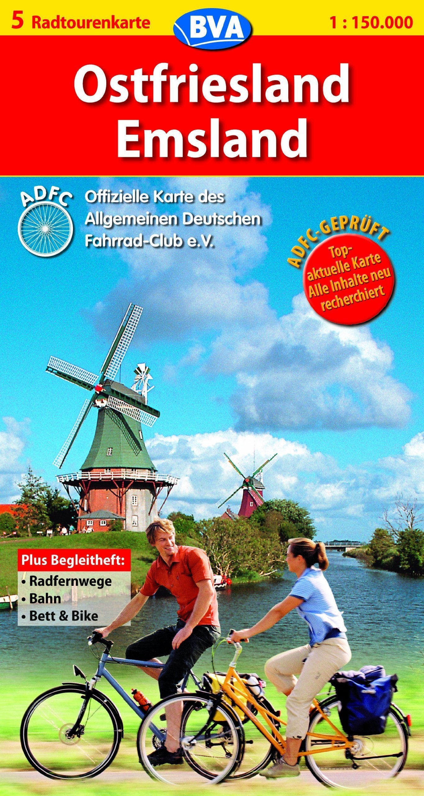 Ostfriesland / Emsland: ADFC-Radtourenkarte. Blatt 5. Maßstab 1:150.000 Leisure, Home & Garden