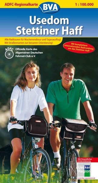 Usedom /Stettiner Haff: ADFC-Regionalkarte 1:100.000 Leisure, Home & Garden