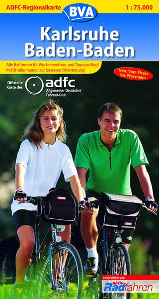 ADFC-Regionalkarte Karlsruhe Baden-Baden mit Tagestouren-Vorschlägen, 1:75.000: Vom Elsass bis Pforzheim (ADFC-Regionalkarte 1:75000) Leisure, Home & Garden