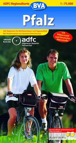 ADFC-Regionalkarte Pfalz mit Tagestouren-Vorschlägen, 1:75.000: Mit Pfälzerwald und Deutscher Weinstraße (ADFC-Regionalkarte 1:75000) Leisure, Home & Garden