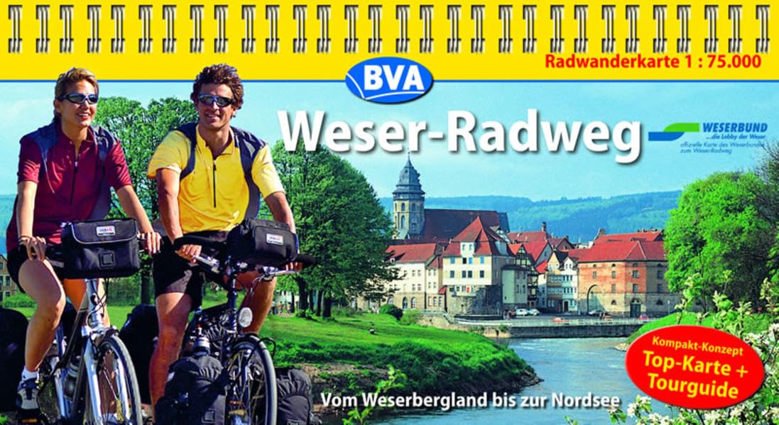 Weser-Radweg: Kompakt-Spiralo 1:75.000 Leisure, Home & Garden