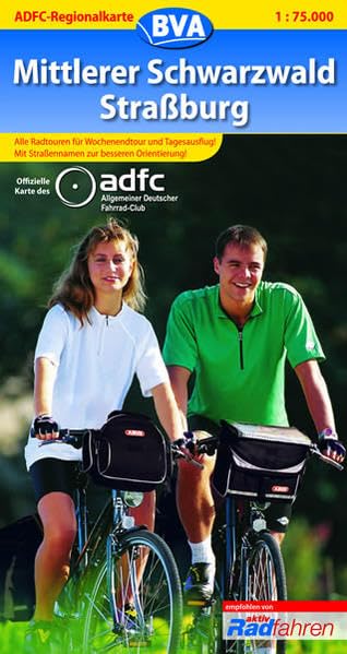 ADFC-Regionalkarte Mittlerer Schwarzwald / Strassbourg 1 : 75 000 Leisure, Home & Garden