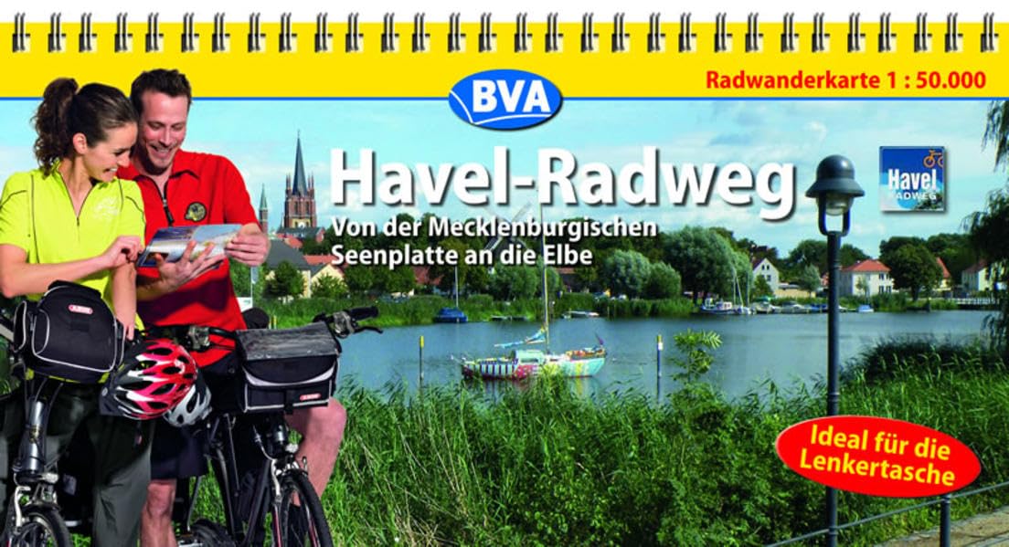 Kompakt-Spiralo BVA Havel-Radweg Von der Mecklemburgischen Seeplatte an die Elbe Radwanderkarte 1:50.000: Von der Mecklenburgischen Seenplatte an die Elbe. Radwanderkarte Leisure, Home & Garden
