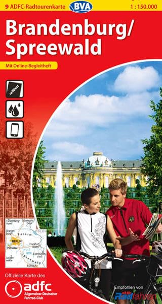 Brandenburg /Spreewald: Reißfest. Offizielle Karte d. Allgemeinen Deutschen Fahrrad-Club (ADFC) (ADFC-Radtourenkarte 1:150.000) Leisure, Home & Garden