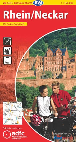 Rhein /Neckar: Reißfest. Offizielle Karte d. Allgemeinen Deutschen Fahrrad-Club (ADFC). Mit Online-Begleitheft (ADFC-Radtourenkarte 1:150.000) Leisure, Home & Garden