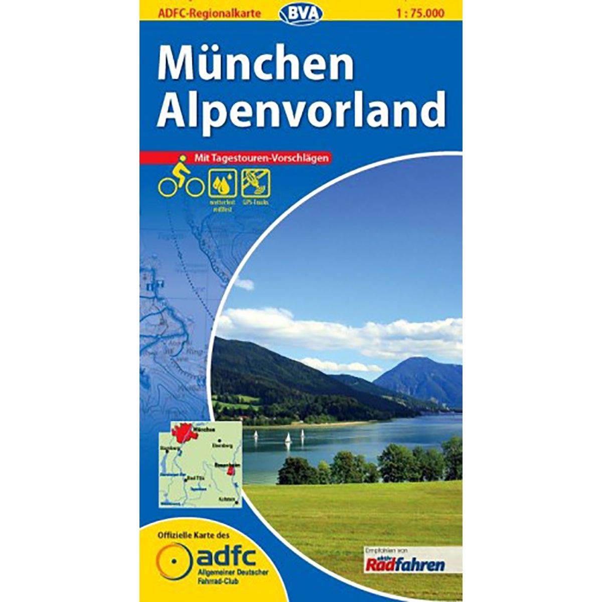 ADFC-Regionalkarte München / Alpenvorland 1 : 75 000 book