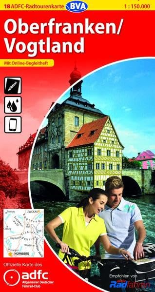 ADFC-Radtourenkarte 18 Oberfranken /Vogtland 1:150.000, reiß- und wetterfest, GPS-Tracks Download und Online-Begleitheft: Mit Online-Begleitheft. ... (ADFC) (ADFC-Radtourenkarte 1:150.000) Leisure, Home & Garden