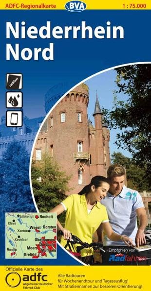 ADFC-Regionalkarte Niederrhein Nord mit Tagestouren-Vorschlägen, 1:75.000, reiß- und wetterfest, GPS-Tracks Download: Alle Radtouren für Wochenende ... Fahrrad-Club (ADFC-Regionalkarte 1:75000) Leisure, Home & Garden