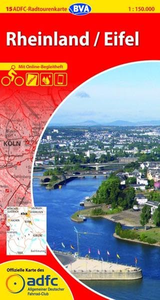 ADFC-Radtourenkarte 15 Rheinland /Eifel 1:150.000, reiß- und wetterfest, GPS-Tracks Download und Online-Begleitheft: Mit Online-Begleitheft. ... Reißfest (ADFC-Radtourenkarte 1:150.000) Leisure, Home & Garden