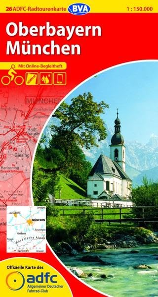 ADFC-Radtourenkarte 26 Oberbayern München 1:150.000, reiß- und wetterfest, GPS-Tracks Download und Online-Begleitheft: Mit Online-Begleitheft. ... GPS-Tracks (ADFC-Radtourenkarte 1:150.000) Leisure, Home & Garden