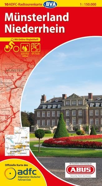 ADFC-Radtourenkarte 10 Münsterland Niederrhein 1:150.000, reiß- und wetterfest, GPS-Tracks Download und Online-Begleitheft: Mit Online-Begleitheft. ... (ADFC) (ADFC-Radtourenkarte 1:150.000) Leisure, Home & Garden
