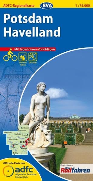 ADFC-Regionalkarte Potsdam Havelland mit Tagestouren-Vorschlägen, 1:75.000, reiß- und wetterfest, GPS-Tracks Download: Mit Tagestouren-Vorschlägen. ... Fahrrad-Club (ADFC-Regionalkarte 1:75000) Leisure, Home & Garden
