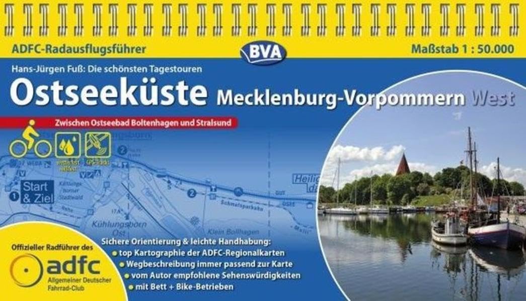 ADFC-RadausflugsführerOstseeküste Mecklenburg-Vorpommern West 1 : 50 000: Die schönsten Tagestouren zwischen Ostseeband Boltenhagen und Stralsund Leisure, Home & Garden