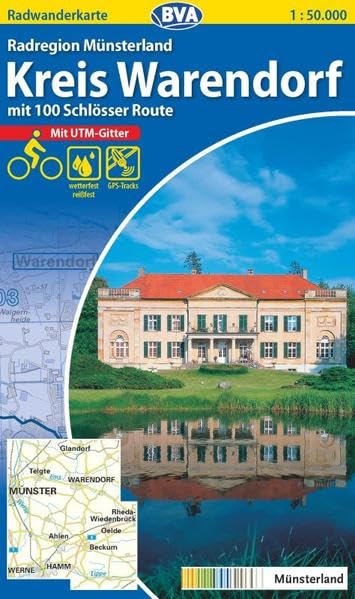 Radregion Münsterland Kreis Warendorf 1 : 50 000 Radwanderkarte Leisure, Home & Garden