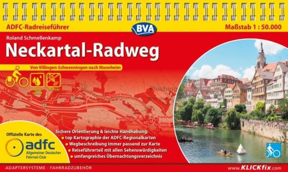 ADFC-Radreiseführer Neckartal-Radweg 1:50.000 praktische Spiralbindung, reiß- und wetterfest, GPS-Tracks Download: Von Villingen-Schwenningen nach Mannheim (ADFC Radführer) Leisure, Home & Garden