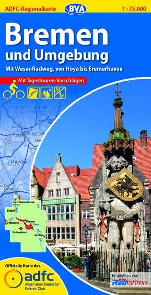 ADFC-Regionalkarte Bremen und Umgebung mit Tagestouren-Vorschlägen 1 : 75 000 book