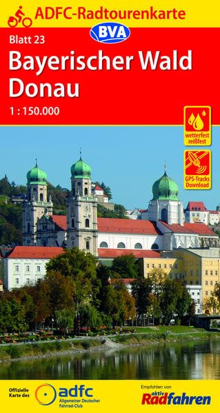 ADFC-Radtourenkarte 23 Bayerischer Wald Donau 1:150.000 Leisure, Home & Garden
