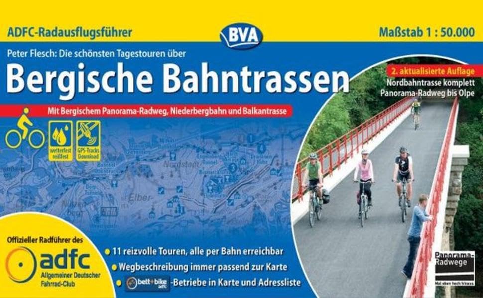 ADFC-Radausflugsführer Bergische Bahntrassen 1:50.000 Leisure, Home & Garden