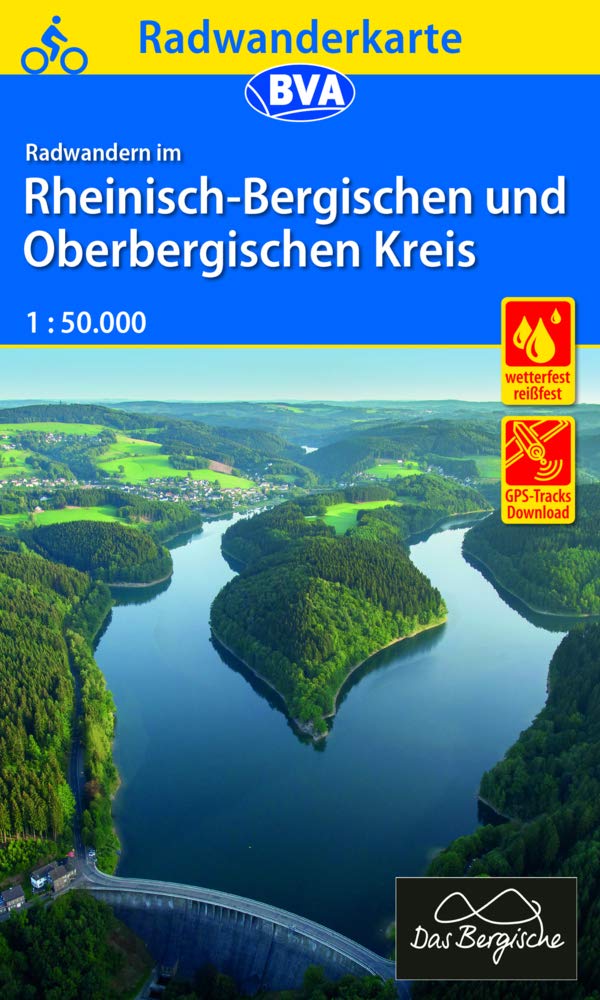 Radwanderkarte BVA Radwandern im Rheinisch-Bergischen und Oberbergischen Kreis 1:50.000 Leisure, Home & Garden Books