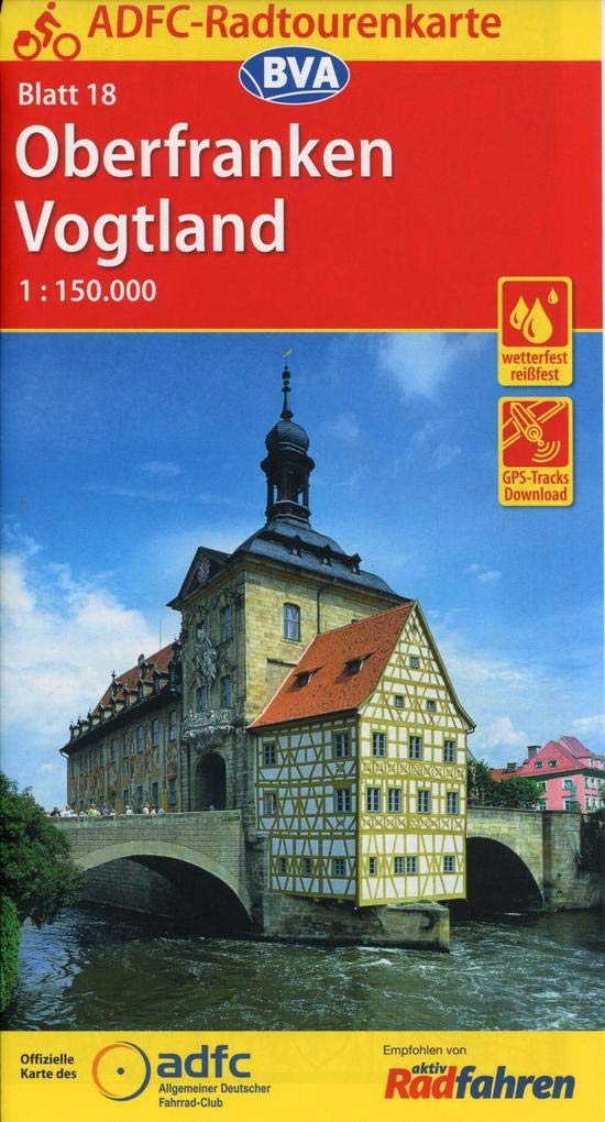ADFC-Radtourenkarte 18 Oberfranken / Vogtland 1 : 150.000 book