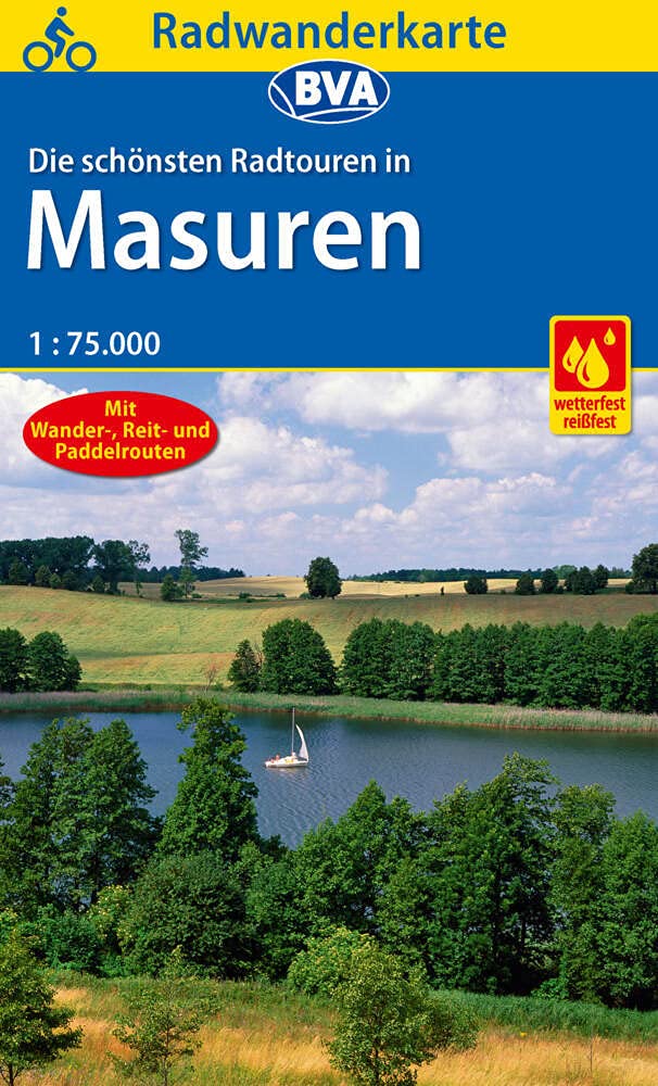 Radwanderkarte BVA Radwandern in Masuren 1:75.000 Leisure, Home & Garden