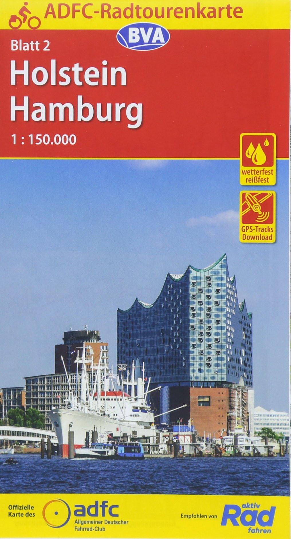 ADFC-Radtourenkarte 2 Holstein Hamburg 1:150.000 book