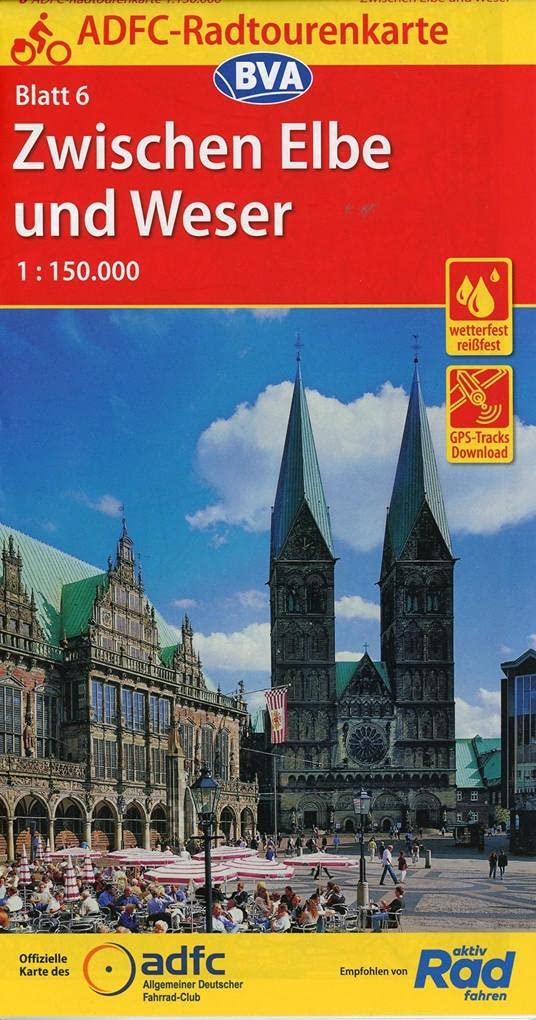 ADFC-Radtourenkarte 06 Zwischen Elbe und Weser 1 : 150 000 book