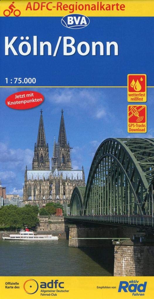 ADFC-Regionalkarte Köln/Bonn 1:75.000 Leisure, Home & Garden