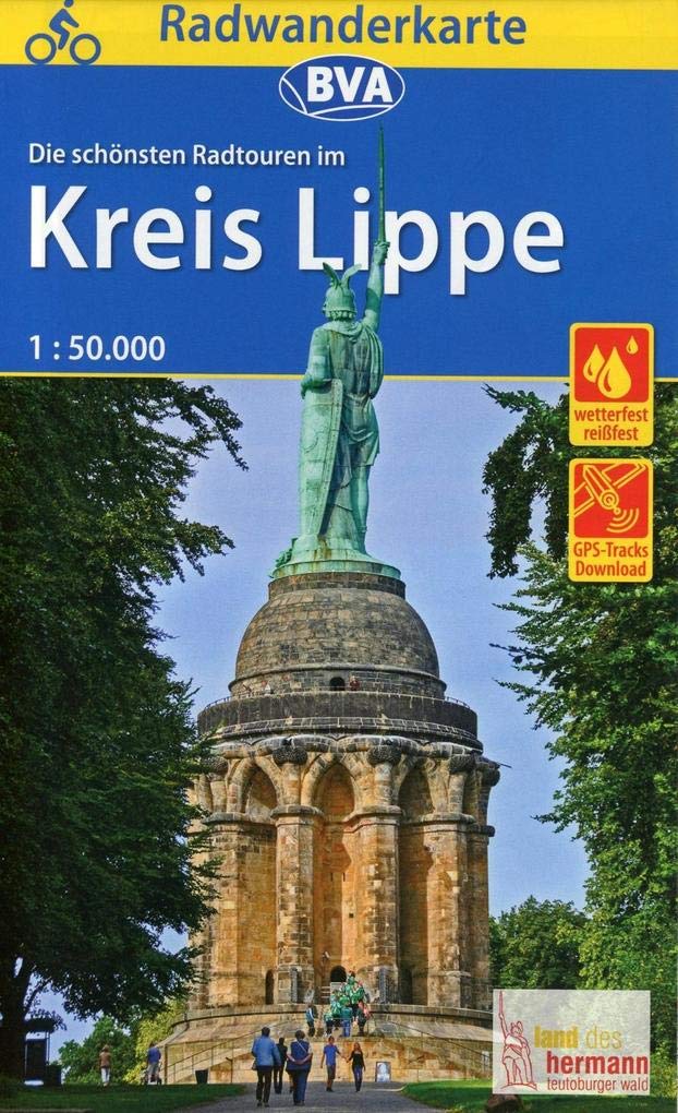 Radwanderkarte BVA Radwandern im Kreis Lippe 1:50.000 book