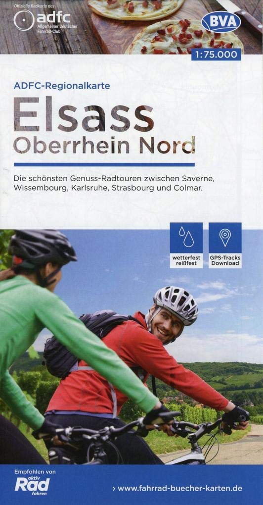 ADFC-Regionalkarte Elsass Oberrhein Nord 1:75.000 Leisure, Home & Garden Books