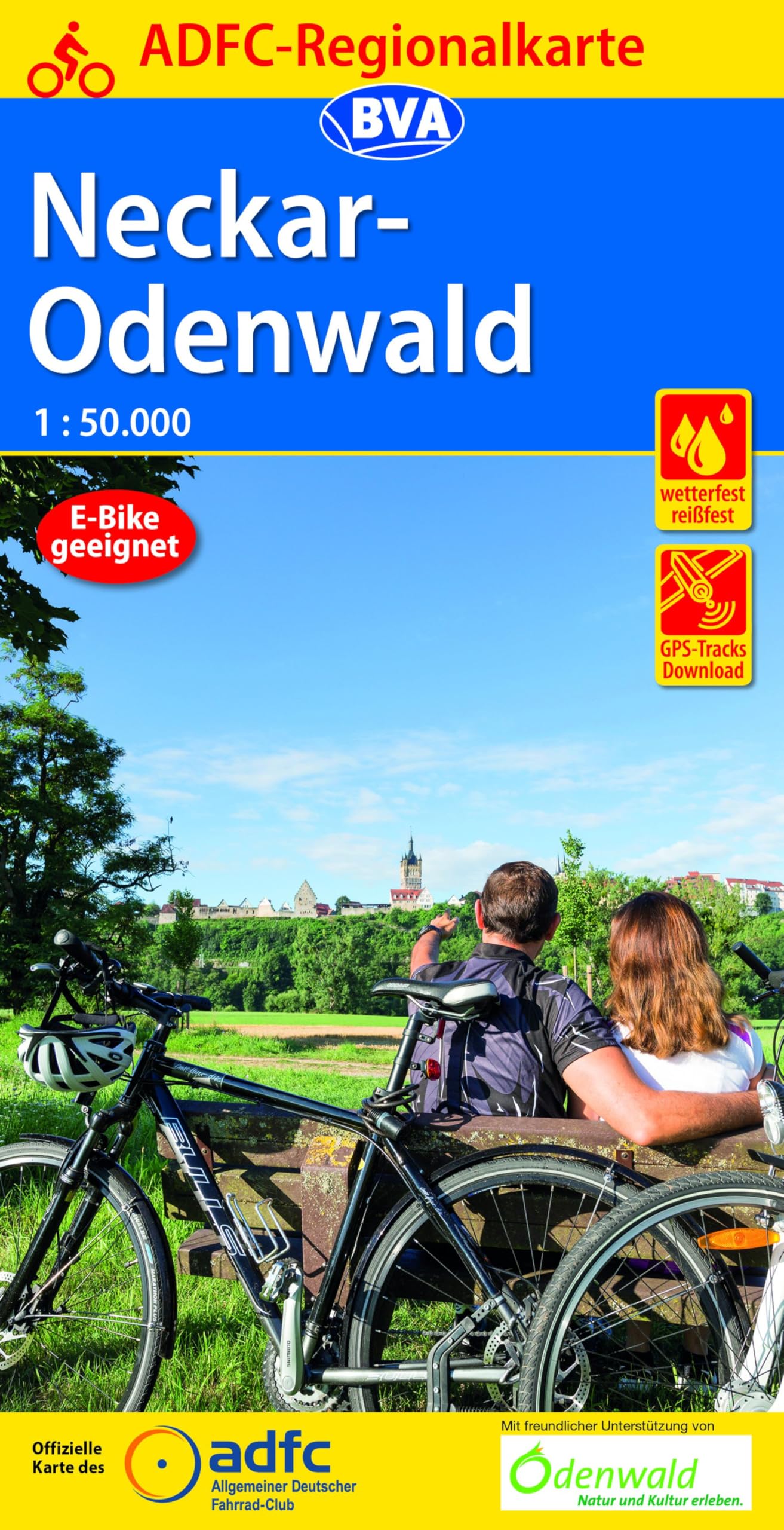 ADFC-Regionalkarte Neckar-Odenwald, 1:50.000, reiß- und wetterfest, GPS-Tracks Download Leisure, Home & Garden