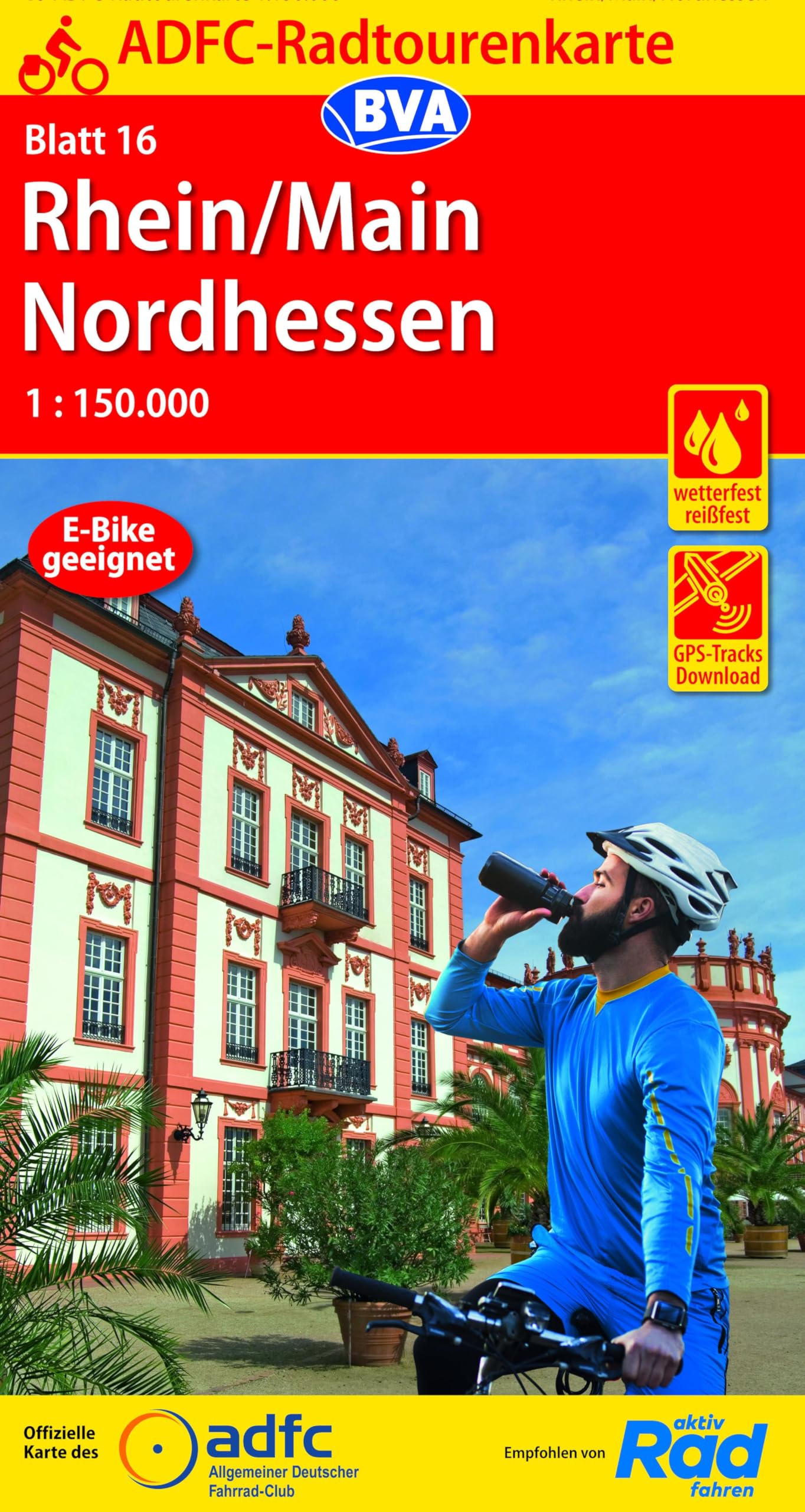 ADFC-Radtourenkarte 16 Rhein/Main Nordhessen 1:150.000, reiß- und wetterfest, GPS-Tracks Download Leisure, Home & Garden