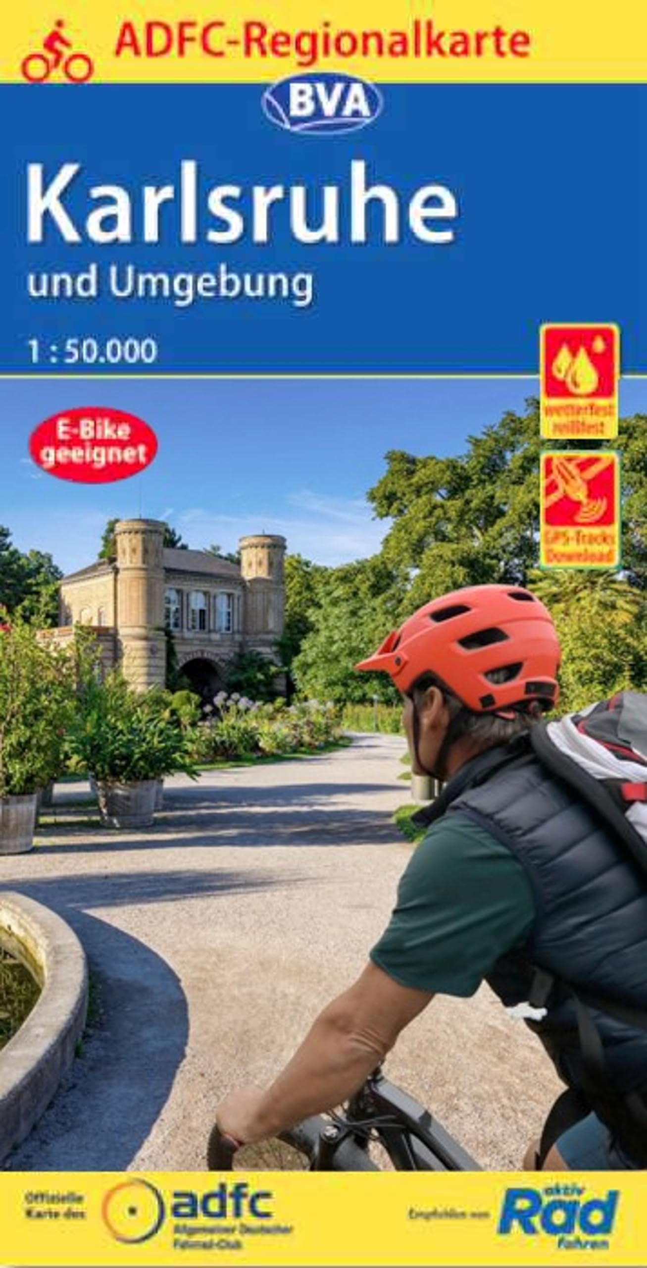 ADFC-Regionalkarte Karlsruhe und Umgebung,1:50.000, reiß- und wetterfest, GPS-Tracks Download Leisure, Home & Garden