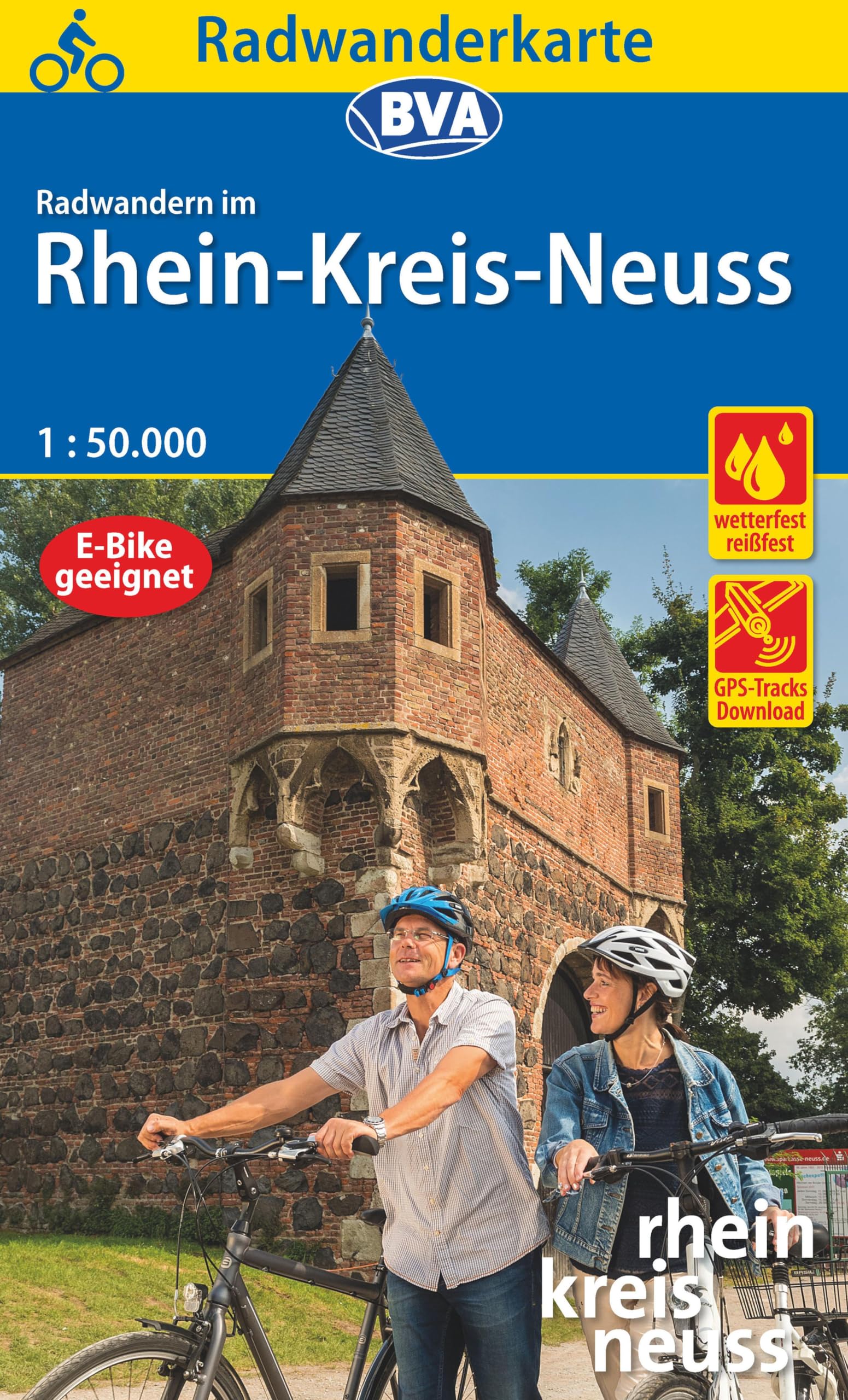 Radwanderkarte BVA Radwandern im Rhein-Kreis Neuss 1:50.000, reiß- und wetterfest, GPS-Tracks Download Leisure, Home & Garden