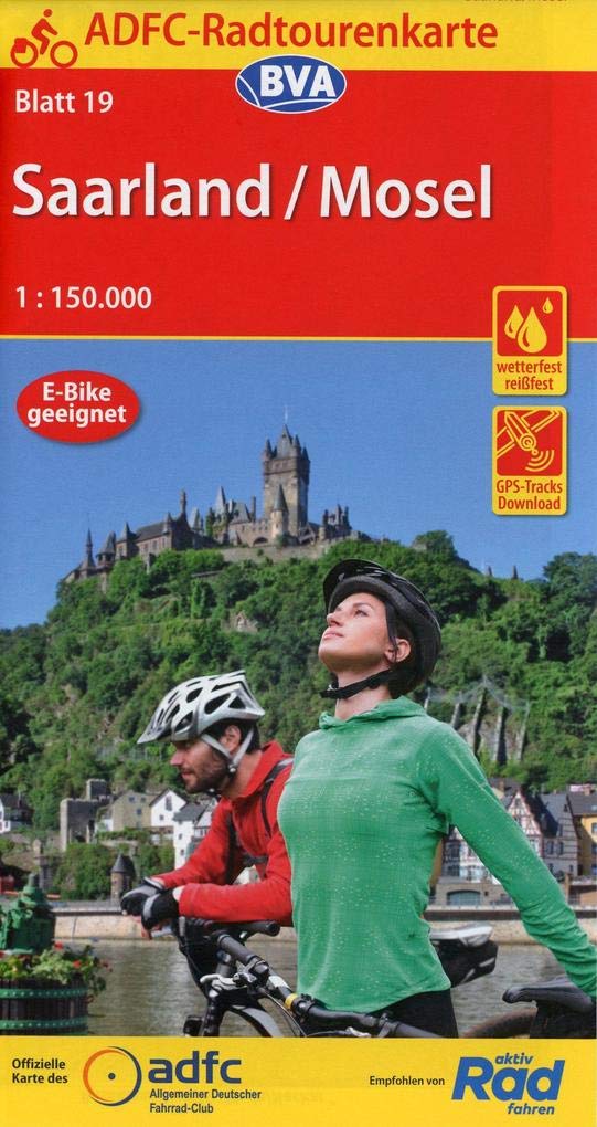 ADFC-Radtourenkarte 19 Saarland /Mosel 1:150.000, reiß- und wetterfest, GPS-Tracks Download Leisure, Home & Garden