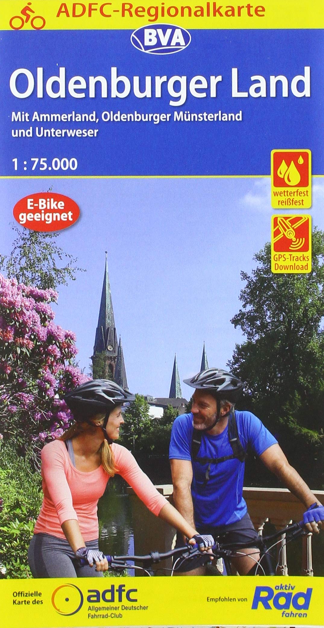 ADFC-Regionalkarte Oldenburger Land mit Tagestouren-Vorschlägen, 1:75.000, reiß- und wetterfest, GPS-Tracks Download Leisure, Home & Garden