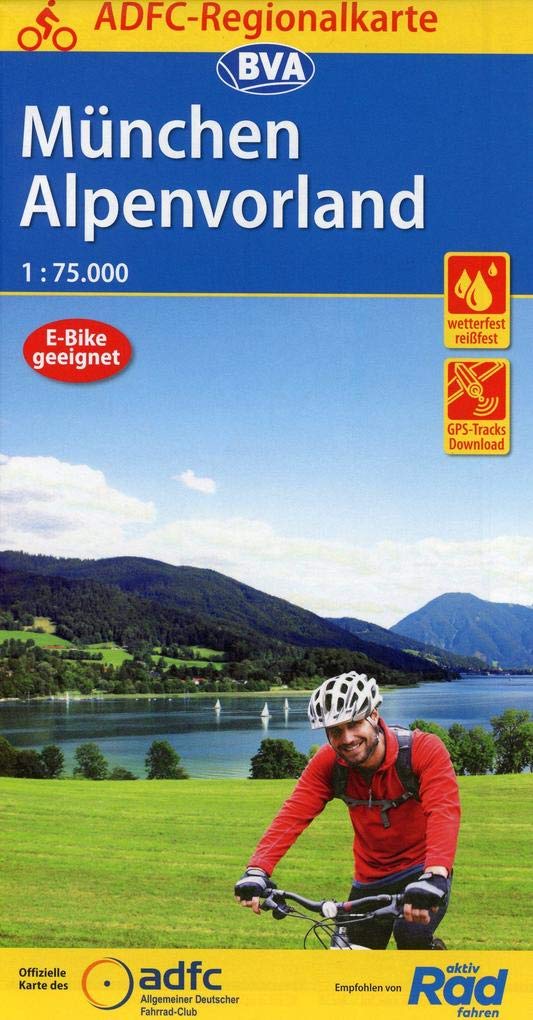 ADFC-Regionalkarte München Alpenvorland mit Tagestouren-Vorschlägen, 1:75.000, reiß- und wetterfest, GPS-Tracks Download Leisure, Home & Garden