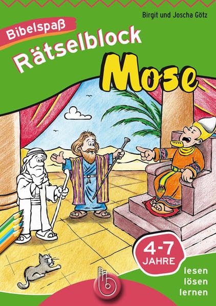Mose: lesen lösen lernen für Kinder von 4 bis 7 Jahren (Bibelspaß Rätselblock: lesen lösen lernen) Religion & Esotericism