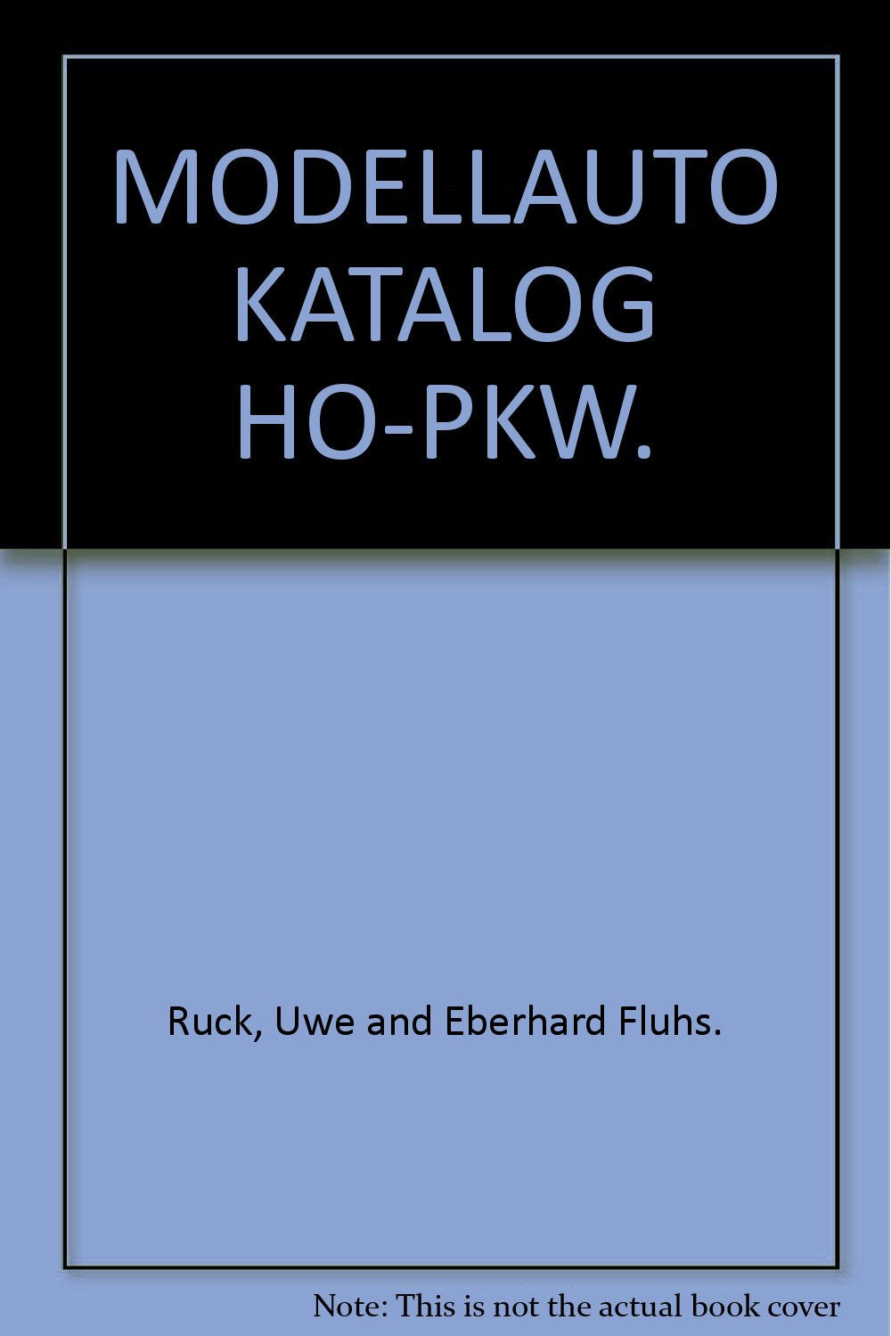 MODELLAUTO KATALOG HO-PKW. book