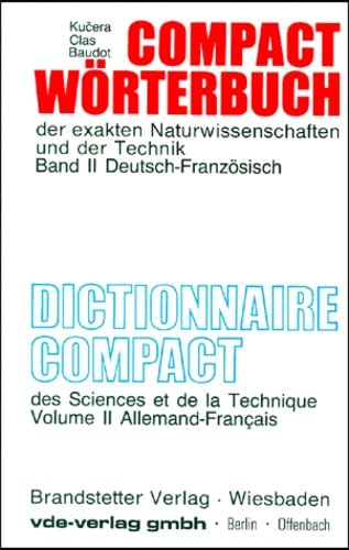 Dictionnaire compact des sciences et de la technique : allemand-français. Vol. 2 Social Sciences