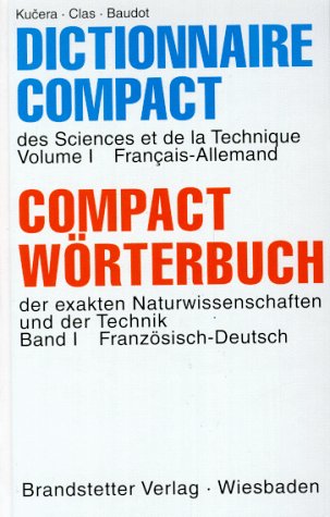 Dictionnaire compact des sciences et de la technique : allemand-français book