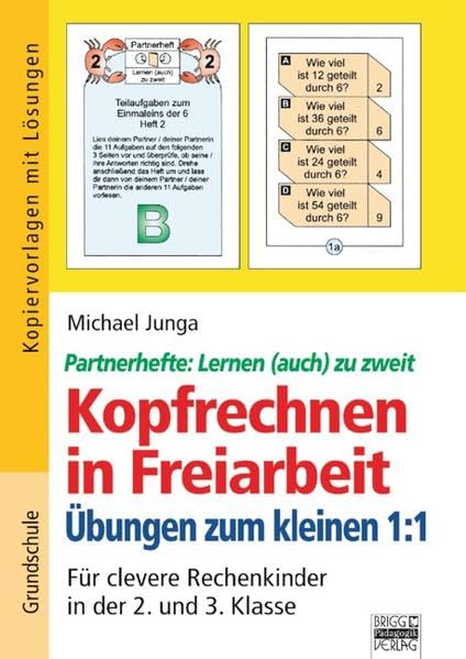 Kopfrechnen in Freiarbeit: Übungen zum kleinen 1 : 1 Study Guides