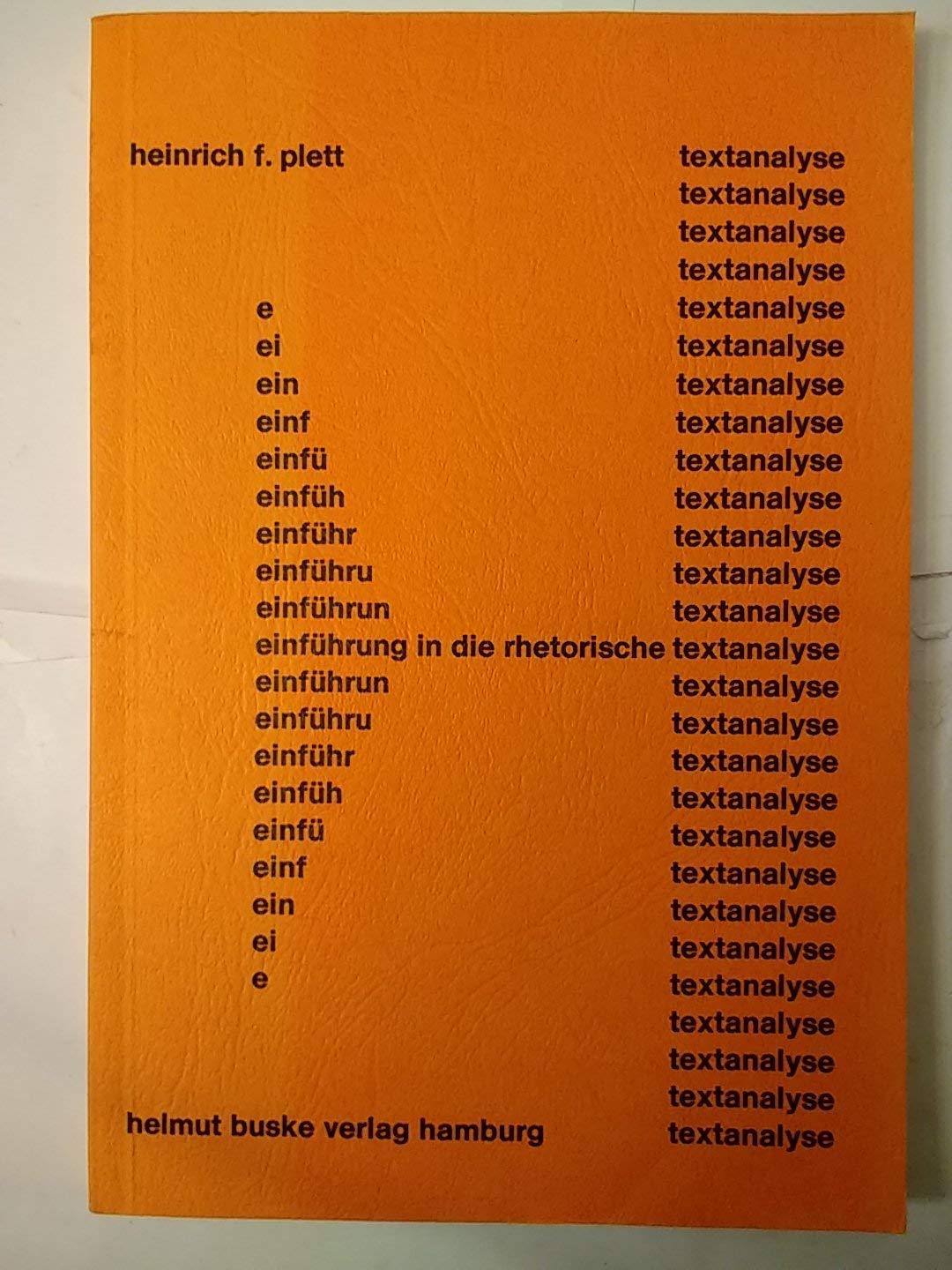 Einführung in die rhetorische Textanalyse Natural Sciences Books