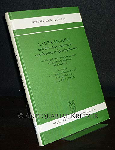 Lautzeichen und ihre Anwendung in verschiedenen Sprachgebieten Books