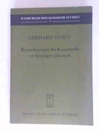 Bezeichnungen für Kunststoffe im heutigen Deutsch Business & Technology