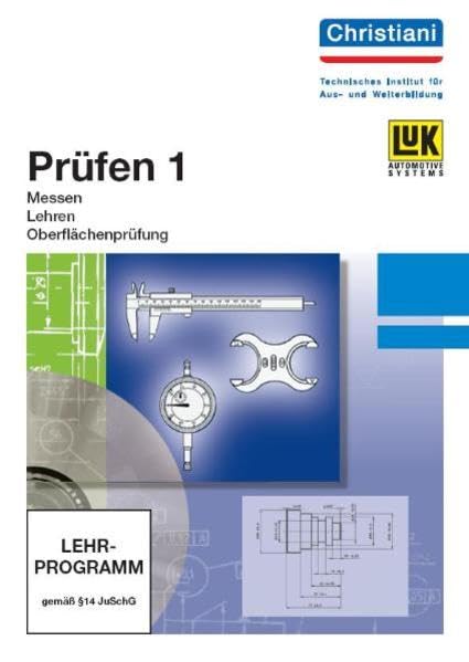 Prüfen - Messen, Lehren, Oberflächenprüfung, 2 CD-ROMs: Inklusive CD-ROM 'Spanen 2 - Bohren, Senken, Reiben'. Interaktives Ausbildungsprogramm. Für Windows 95/98/NT Other software