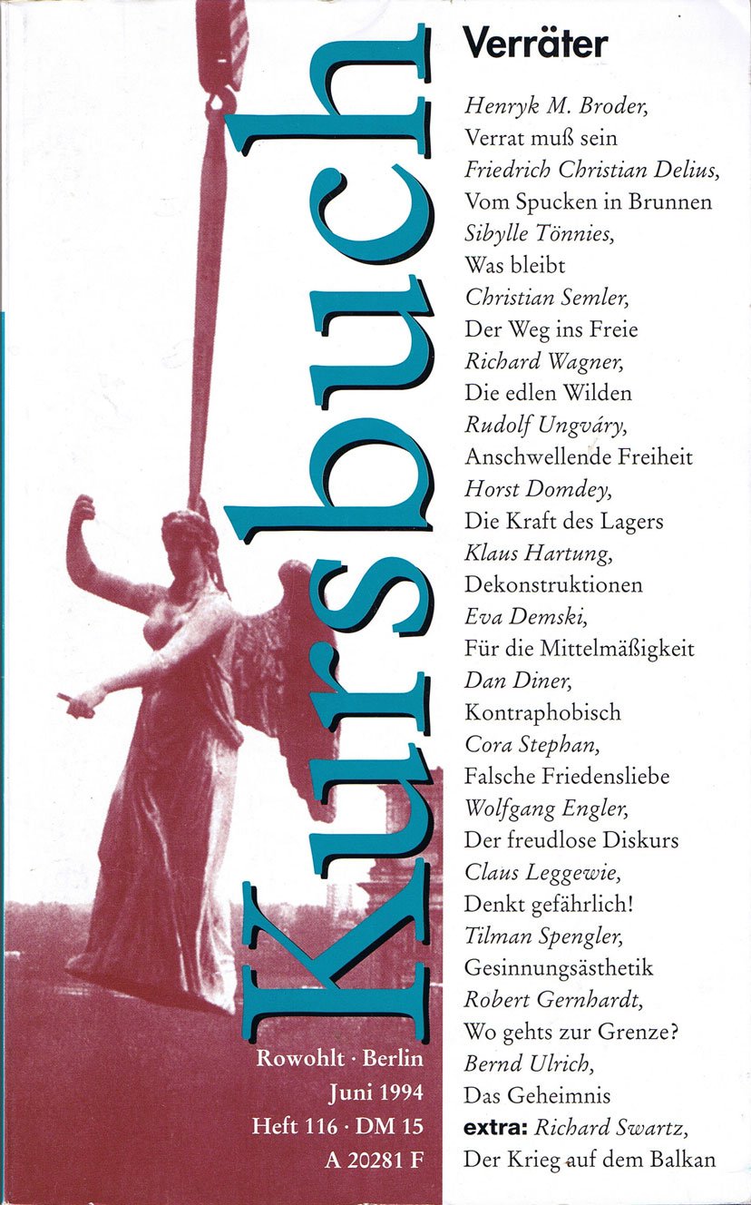 Verräter. Kursbuch, Heft 116 Natural Sciences