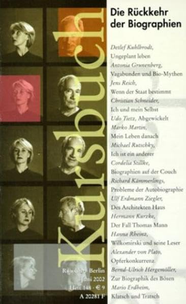 Kursbuch 148: Die Rückkehr der Biographien Books