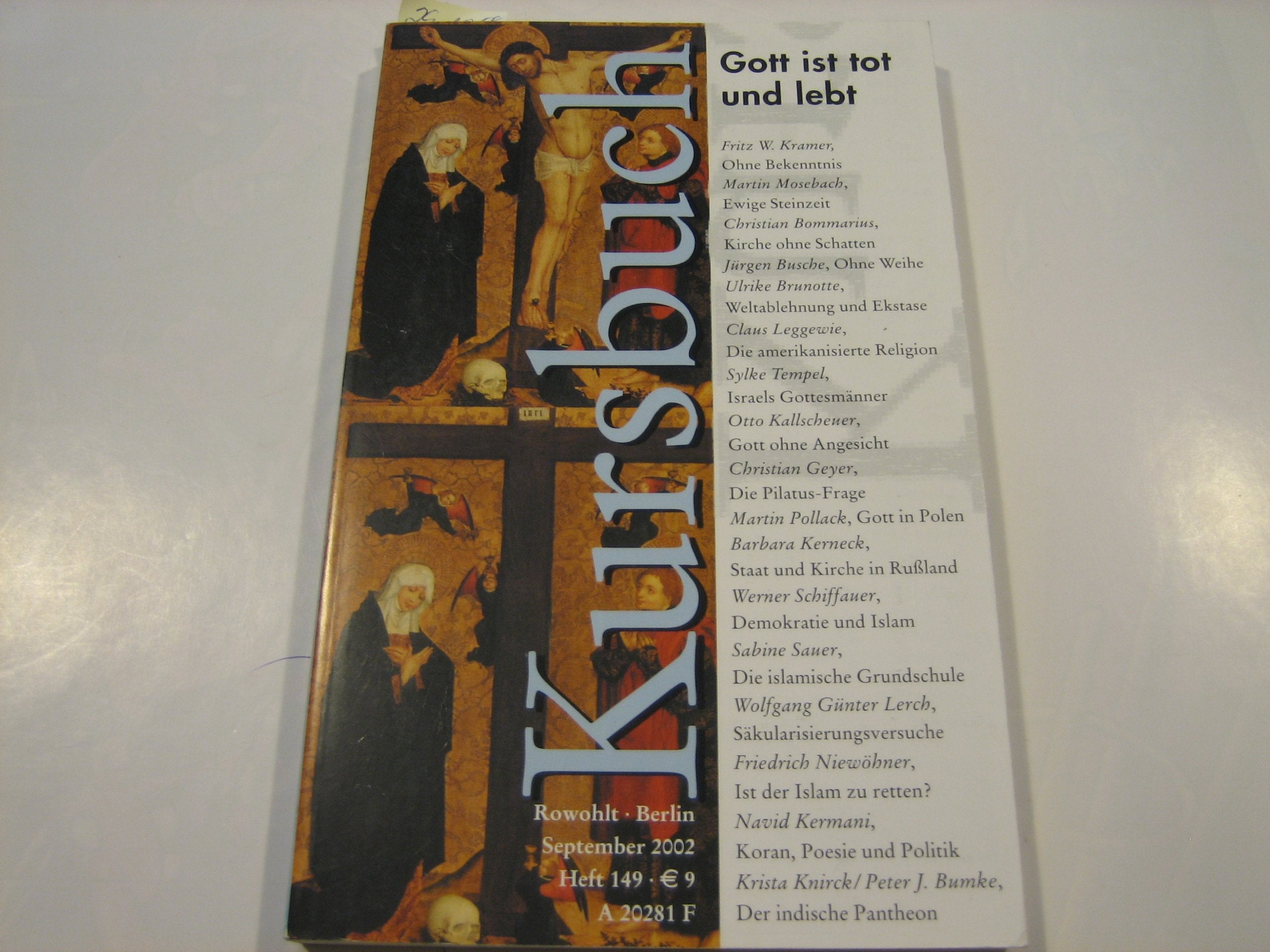 Kursbuch 149: Gott ist tot und lebt Books