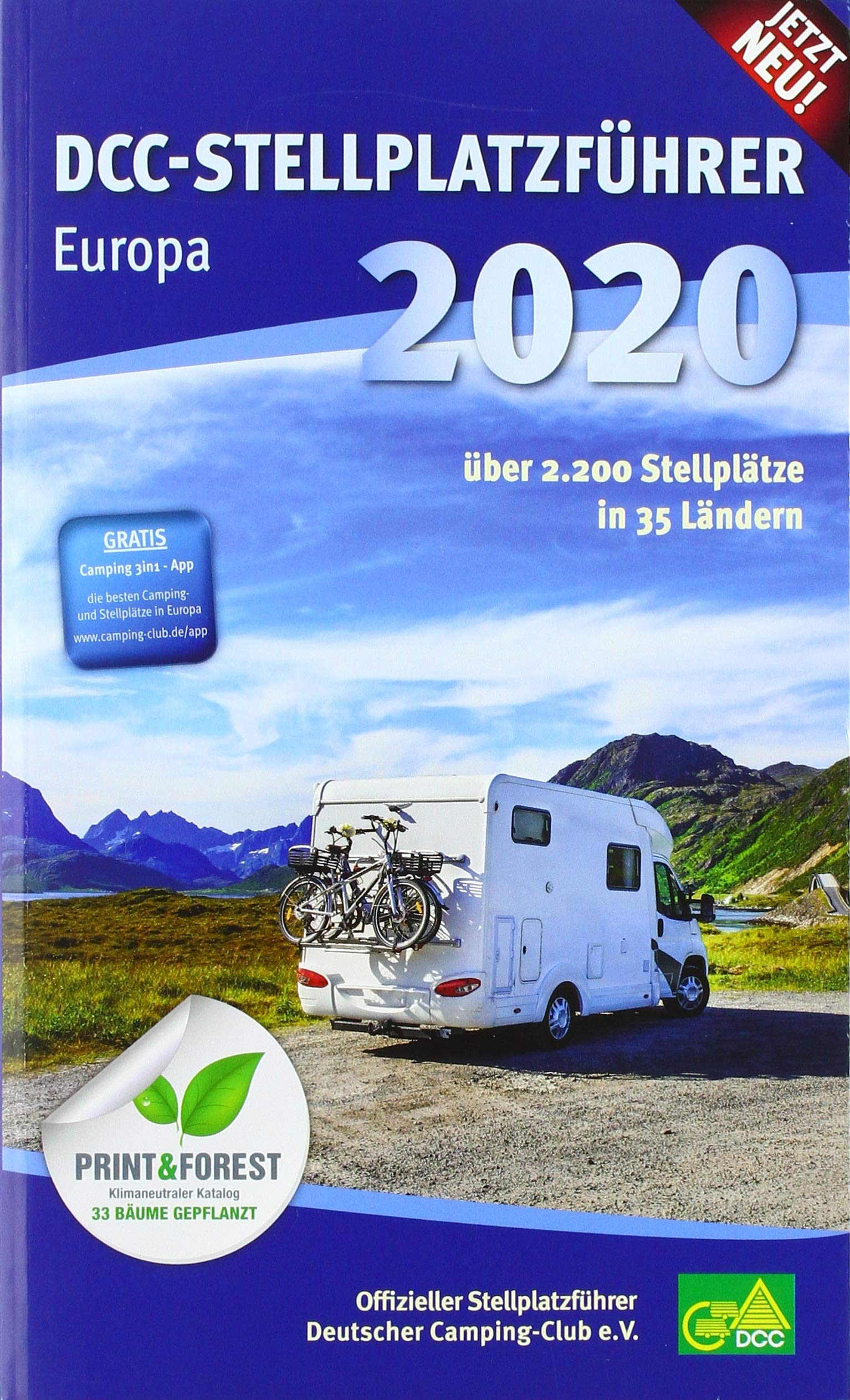DCC-Stellplatzführer Europa 2020: Offizieller Stellplatzführer des Deutschen Camping-Club e. V. Leisure, Home & Garden